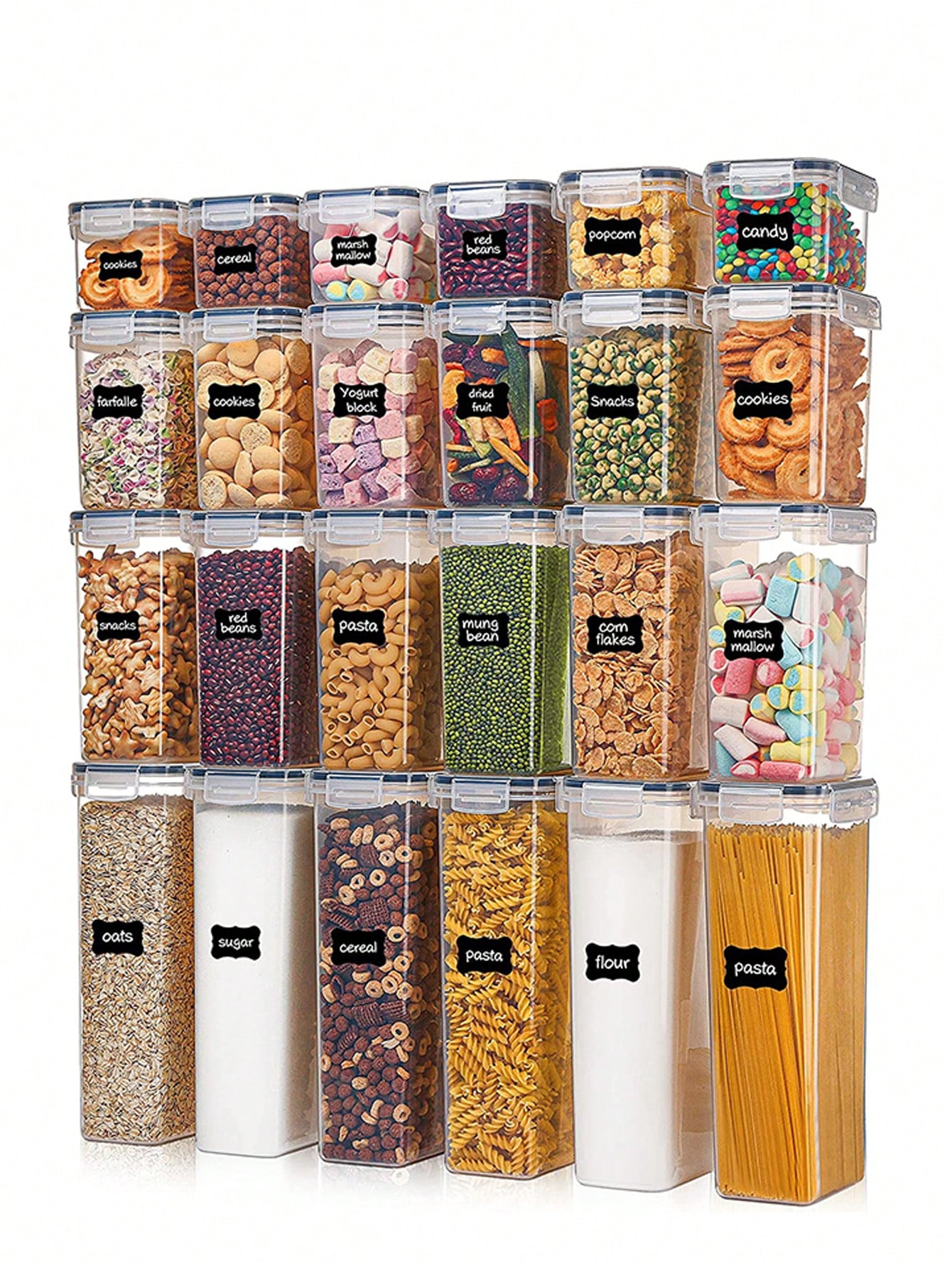 Food Storage Airtight - 48pcs Airtight Food Storage Containers, Free