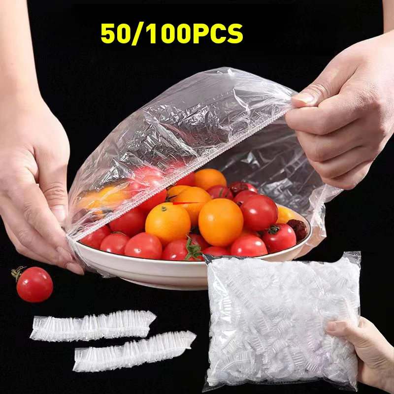 Food Storage Tupperware - Reusable Disposable Food Cover Plastic Wrap