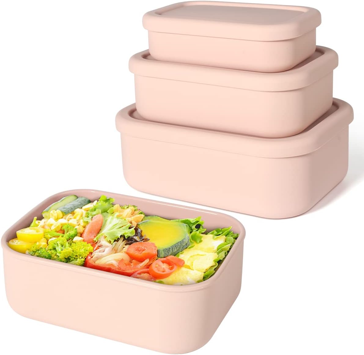 Food Storage Tupperware - Silicone Bento Boxes Lunch Container, YONGHAO