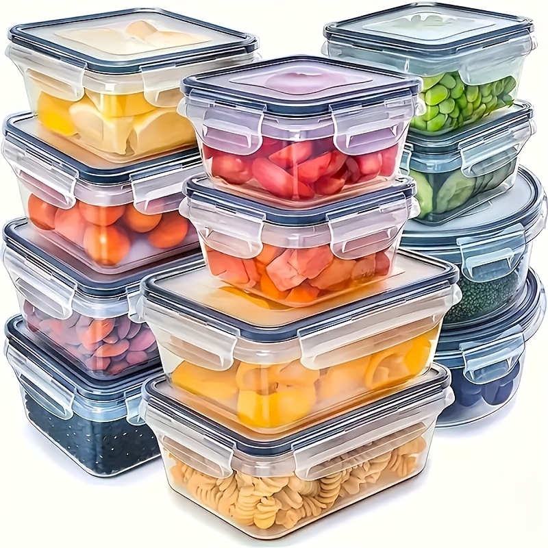 Food Storage Containers Set - 8Pcs Set Includes 4 Containers and