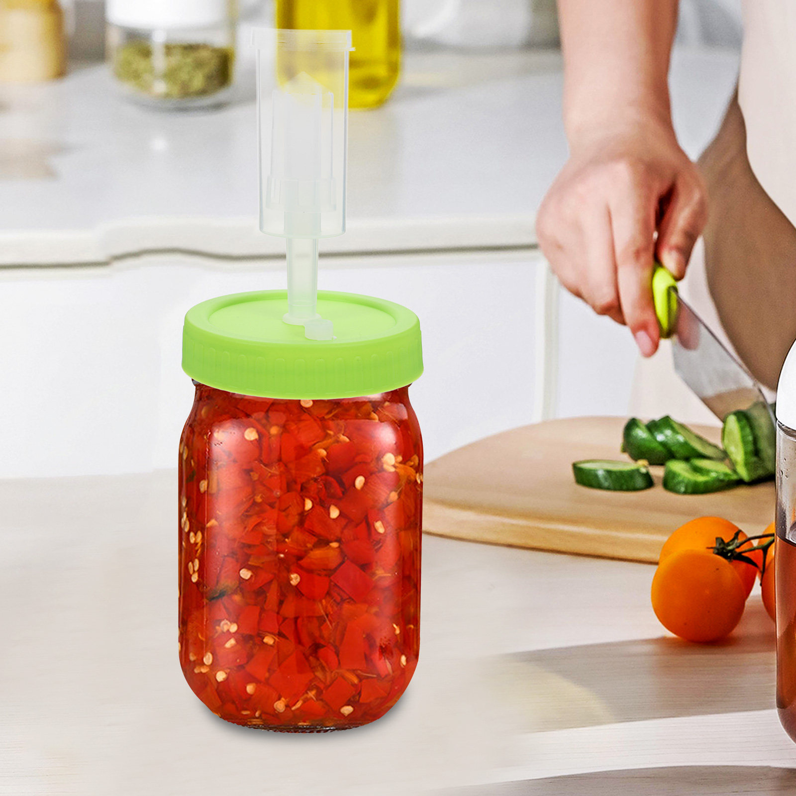 Mason Jar Wide Mouth - Wide Mouth Fermenting Lid Mason Jar