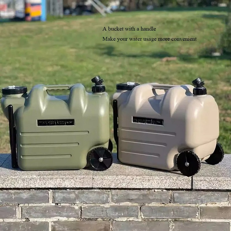 Food Storage With Wheels - 28L Large Capacity Camping Bucket Food-grade