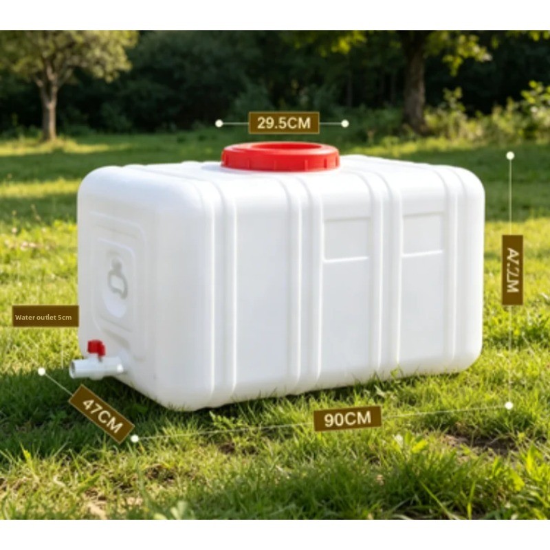 Food Storage Reserve - 200L Food Grade Horizontal Plastic Water