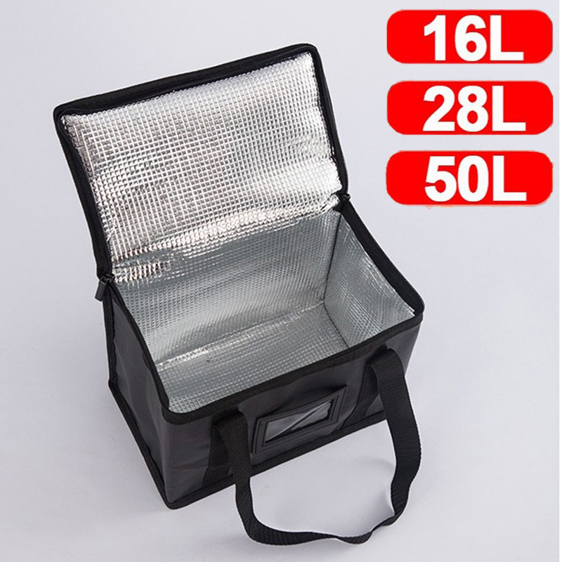 1pc Large Insulated Picnic Bag - Food Storage Zipper ulasan dan harga