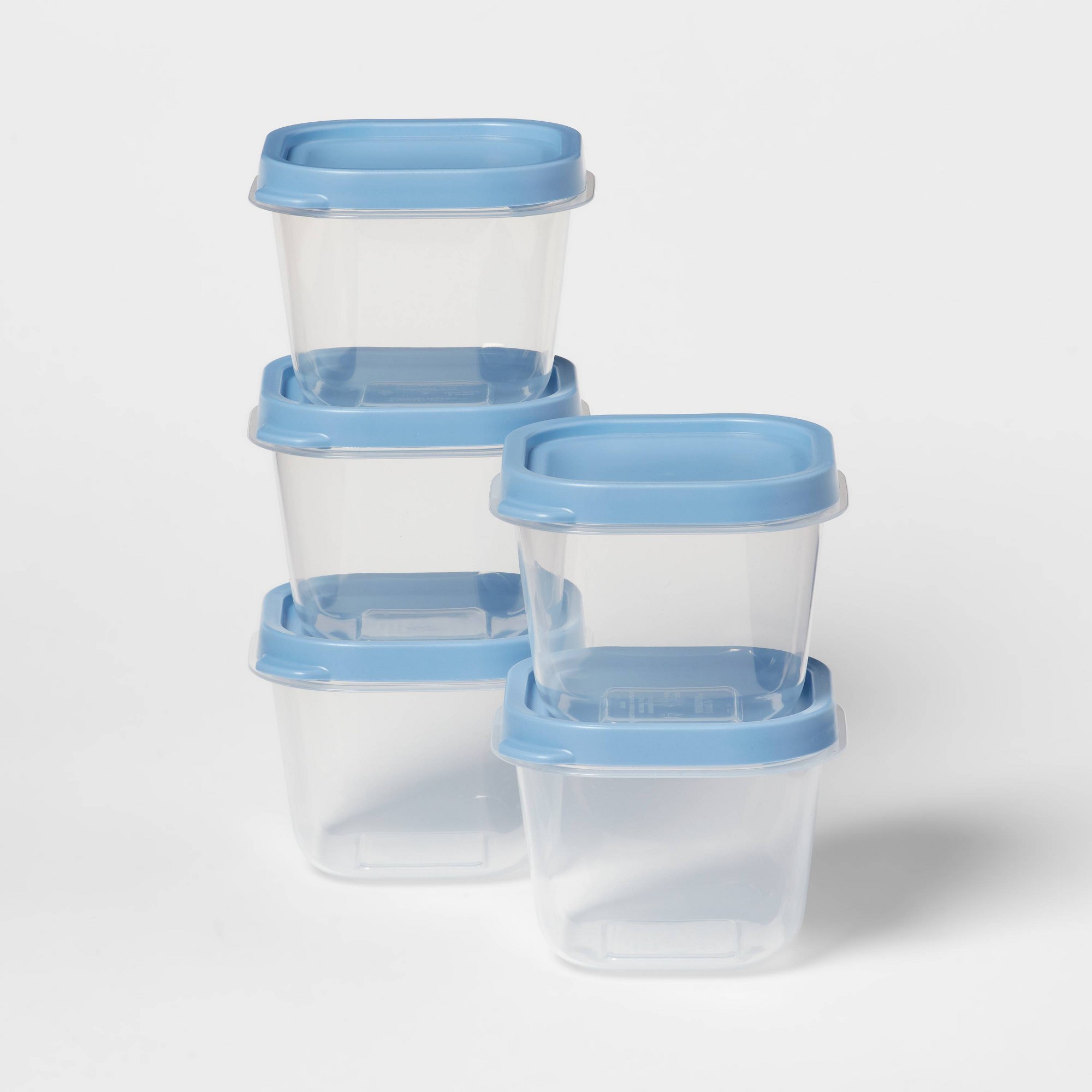 10pcs Blue Plastic Food Storag - Food Storage Containers Set ulasan dan harga