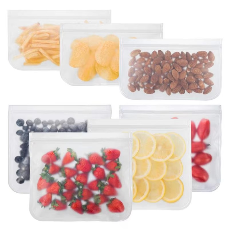 1/2/3/4pcs Silicone Food Stora - Food Storage Zipper ulasan dan harga
