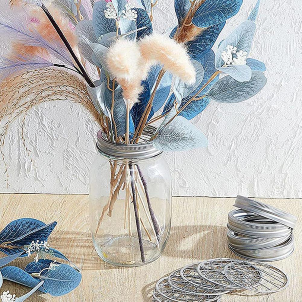 Metal Mason Flower Jar Insert  - Mason Jar Wide Mouth ulasan dan harga