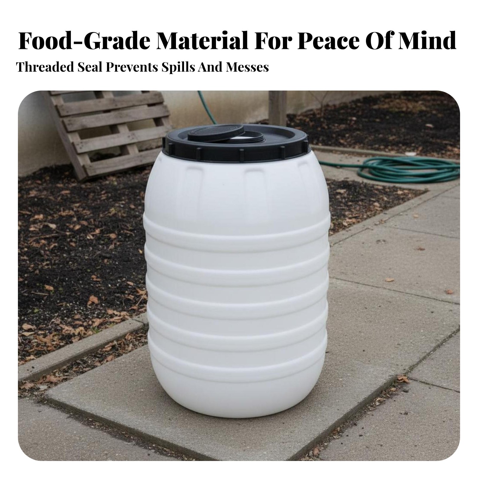 Food Grade Plastic Barrel Airt - Food Storage Airtight ulasan dan harga