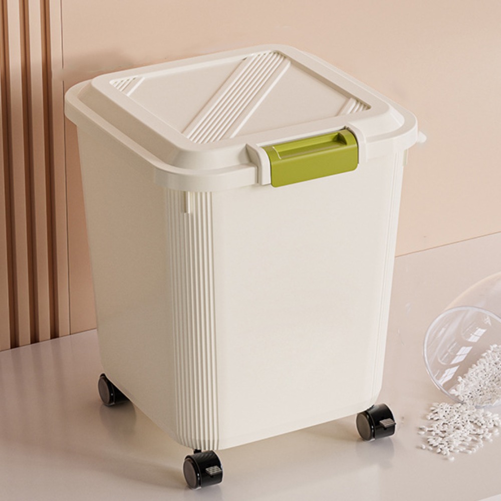 Insect Proof Rice Storage Box  - Food Storage With Wheels ulasan dan harga