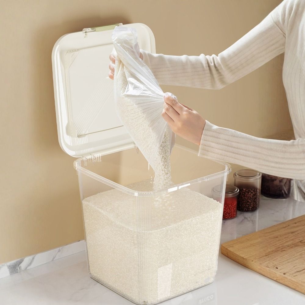 Insect Proof Rice Storage Box  - Food Storage With Wheels ulasan dan harga