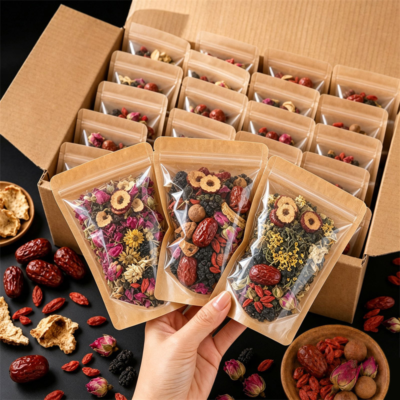 100Pcs Clear Kraft Paper Packa - Food Storage Zipper ulasan dan harga