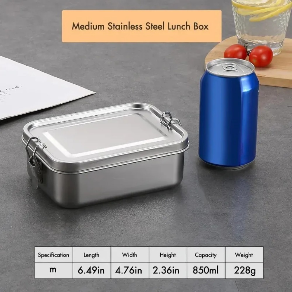 NEW 850ML Bento Box with Lock  - Food Storage Lock Box ulasan dan harga