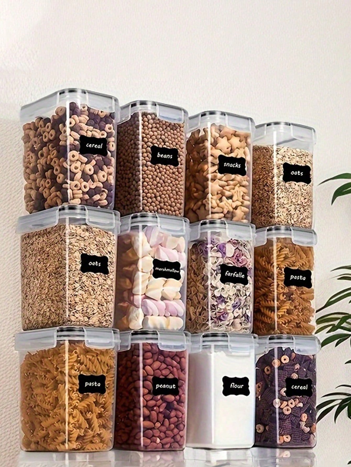 48pcs Airtight Food Storage Co - Food Storage Airtight ulasan dan harga