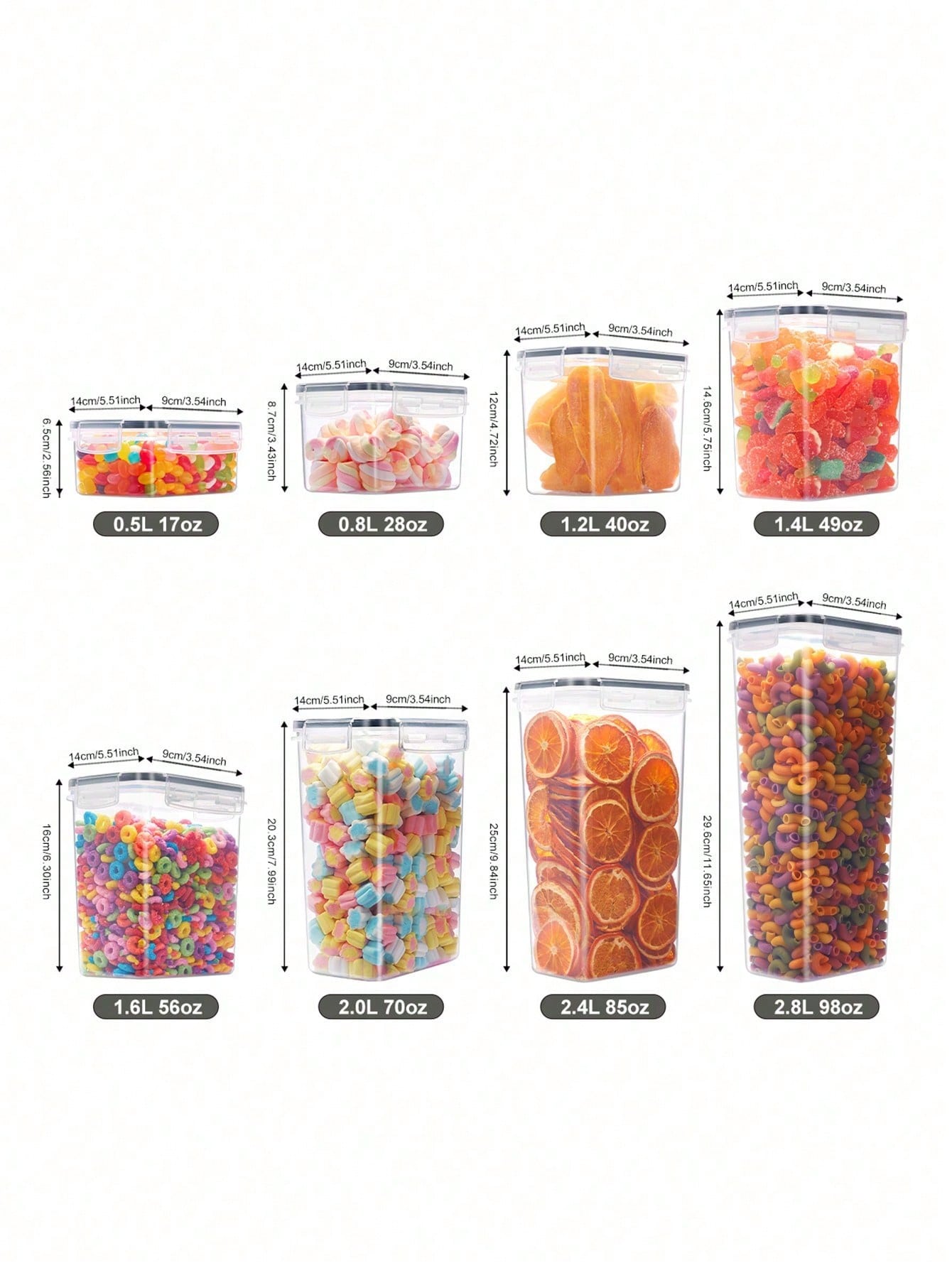 48pcs Airtight Food Storage Co - Food Storage Airtight ulasan dan harga