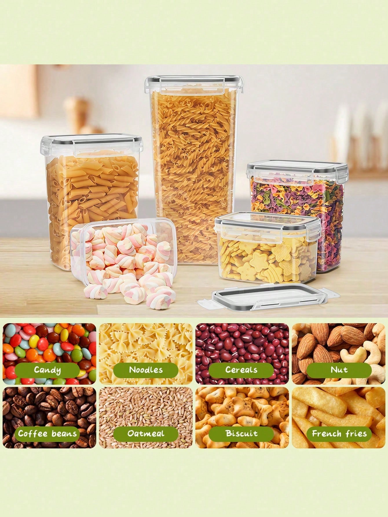 48pcs Airtight Food Storage Co - Food Storage Airtight ulasan dan harga
