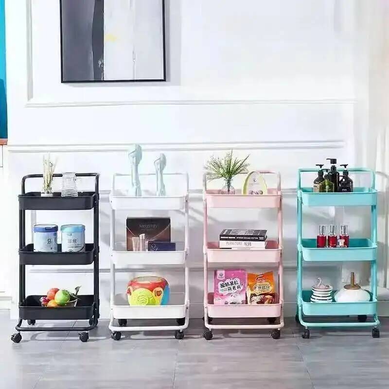 Cart Chariot Cosmetic Trolley  - Food Storage With Wheels ulasan dan harga