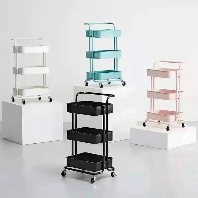 Cart Chariot Cosmetic Trolley  - Food Storage With Wheels ulasan dan harga