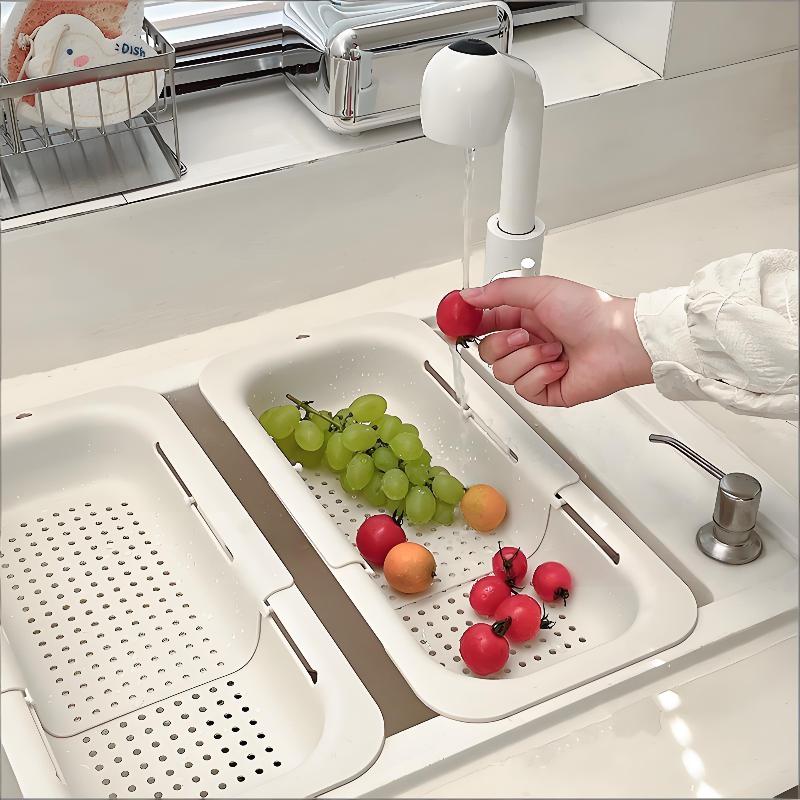 【HMA】Telescopic Drain Basket,  - Food Storage Non Toxic ulasan dan harga