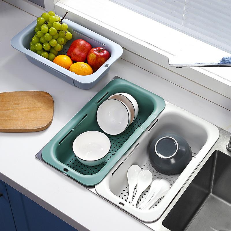 【HMA】Telescopic Drain Basket,  - Food Storage Non Toxic ulasan dan harga