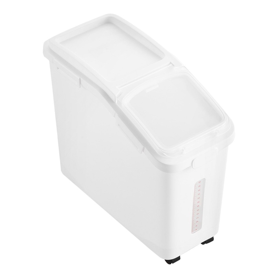 Large 11.4Gallon/50L Rice Stor - Food Storage With Wheels ulasan dan harga