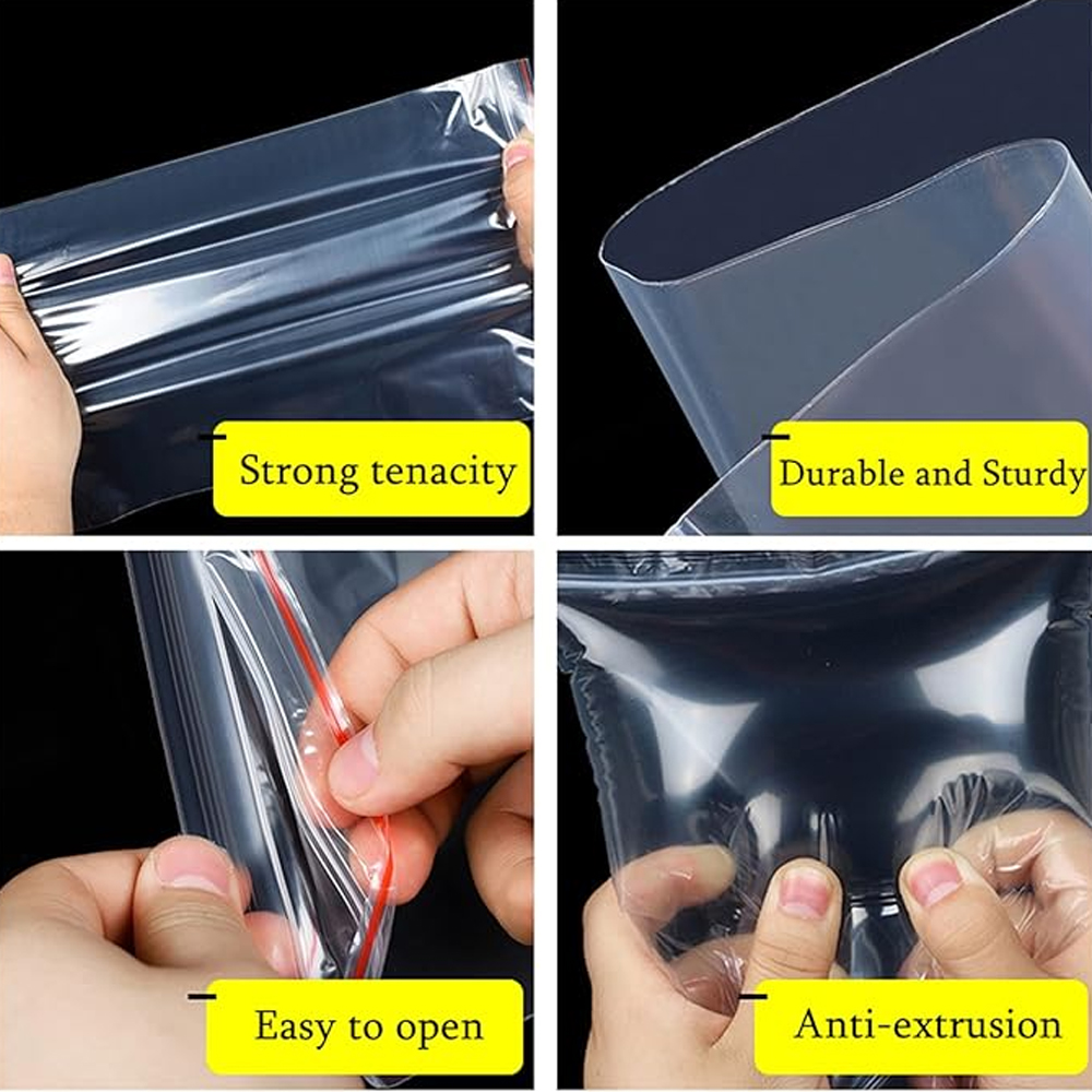 100-1000Pcs Small Zip Lock Pla - Food Storage Lock Box ulasan dan harga
