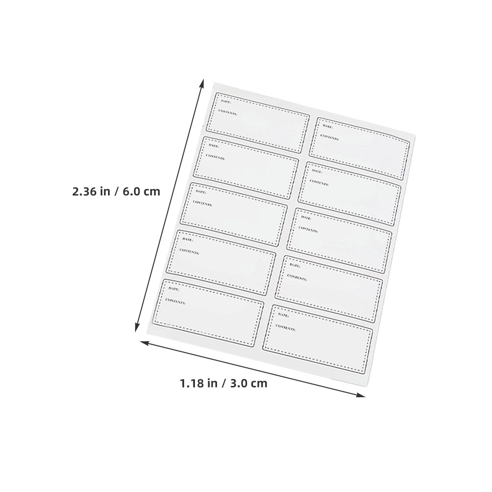 10Sheets Waterproof Oilproof L - Food Storage Notes ulasan dan harga