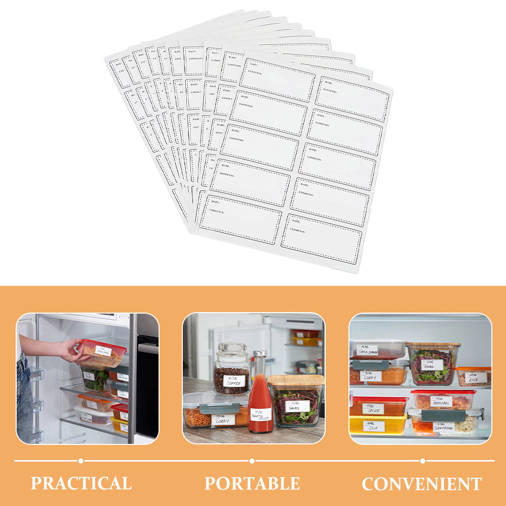 10Sheets Waterproof Oilproof L - Food Storage Notes ulasan dan harga