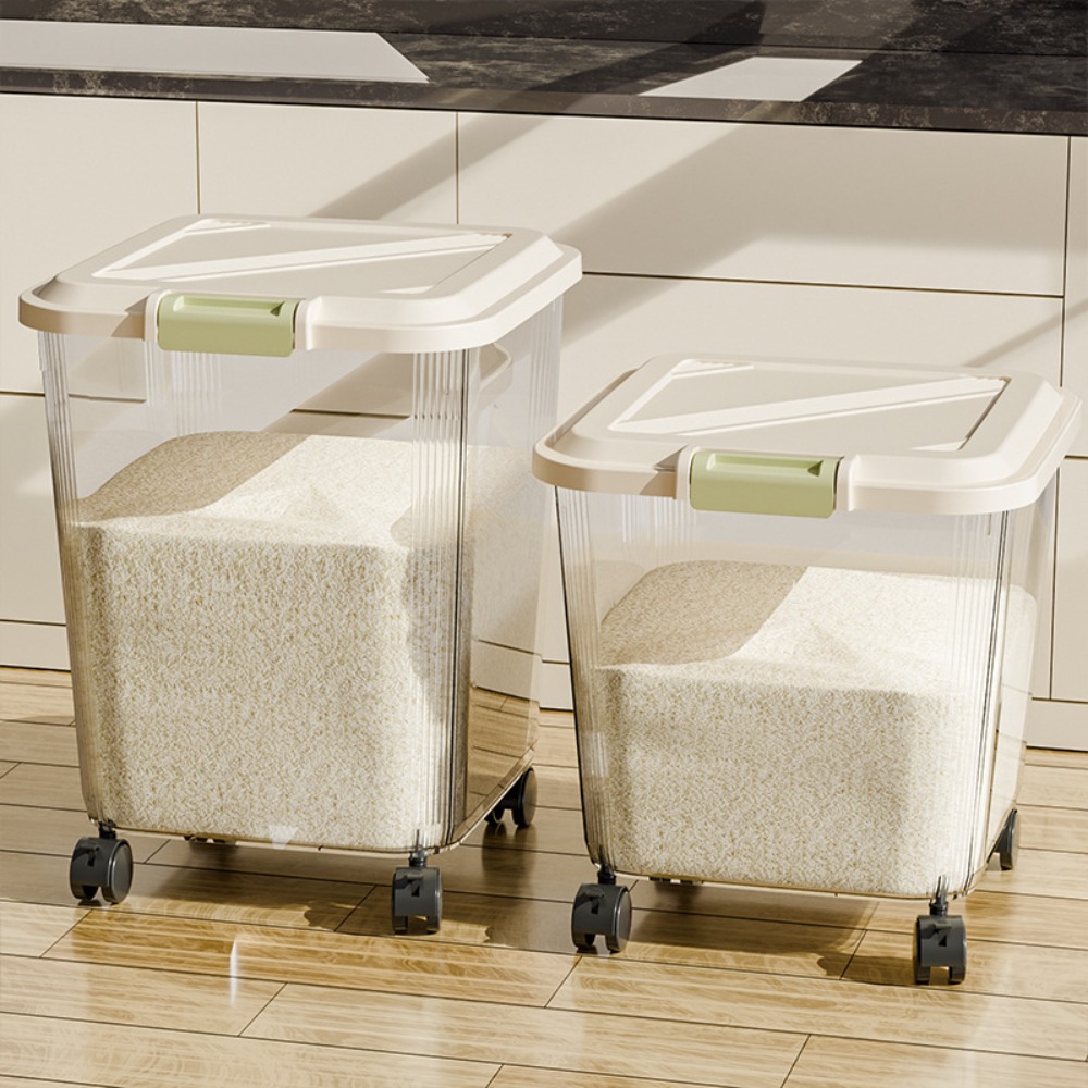 Insect Proof Rice Storage Box  - Food Storage With Wheels ulasan dan harga