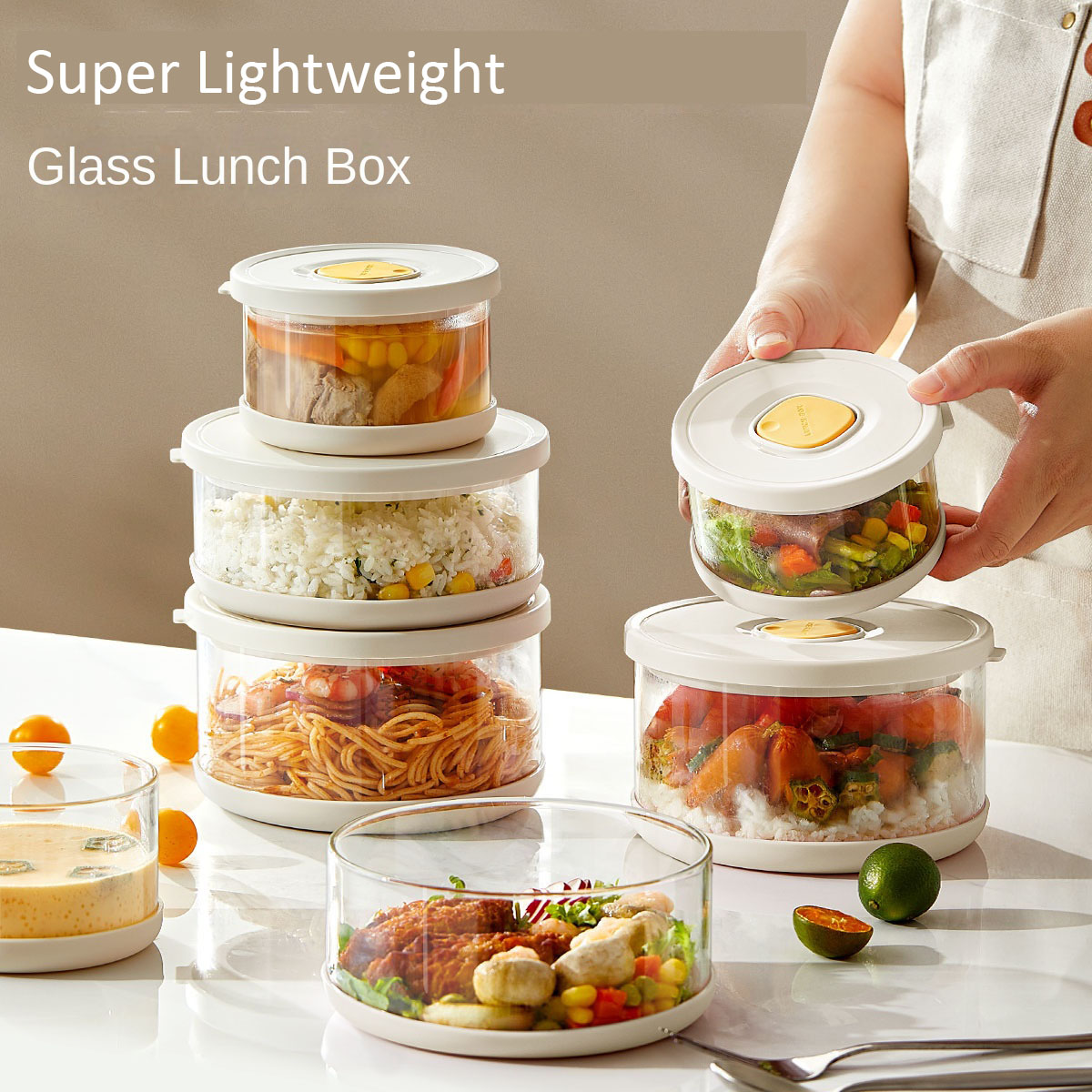 Glass Tupperware Set Airtight  - Food Storage Tupperware ulasan dan harga