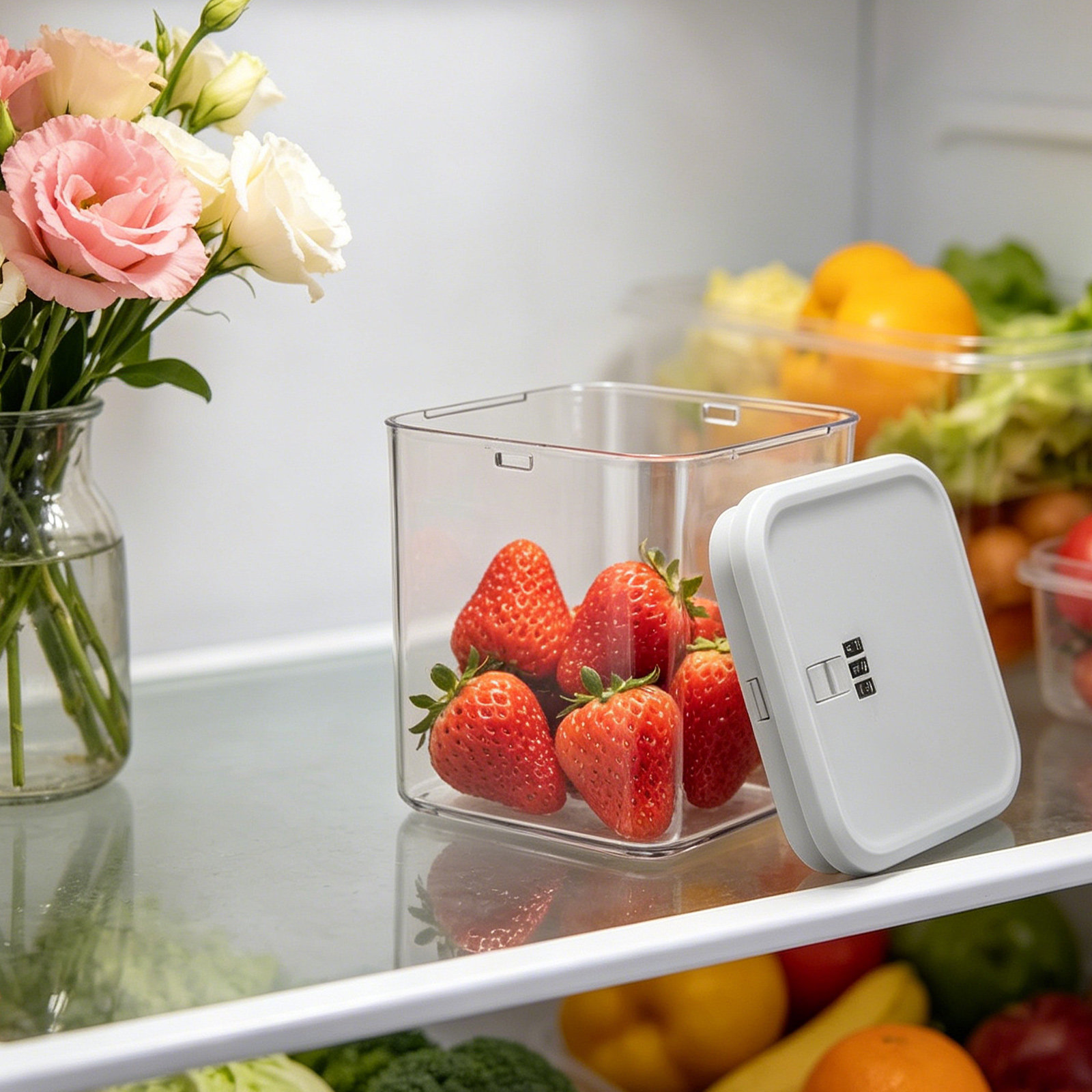 Clear Stackable Lock Box for F - Food Storage Lock Box ulasan dan harga