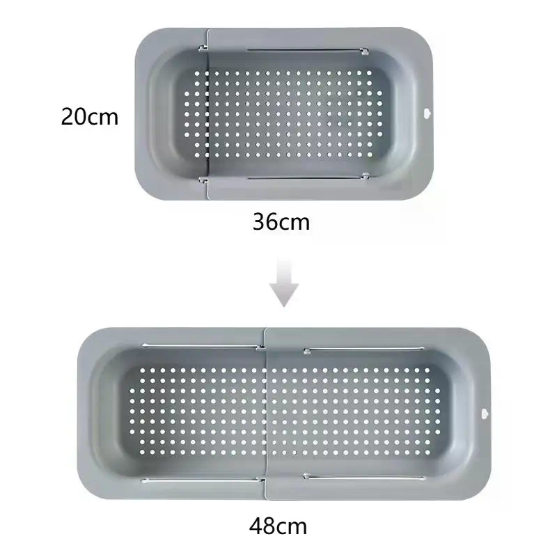 Telescopic Drain Basket, Light - Food Storage Non Toxic ulasan dan harga