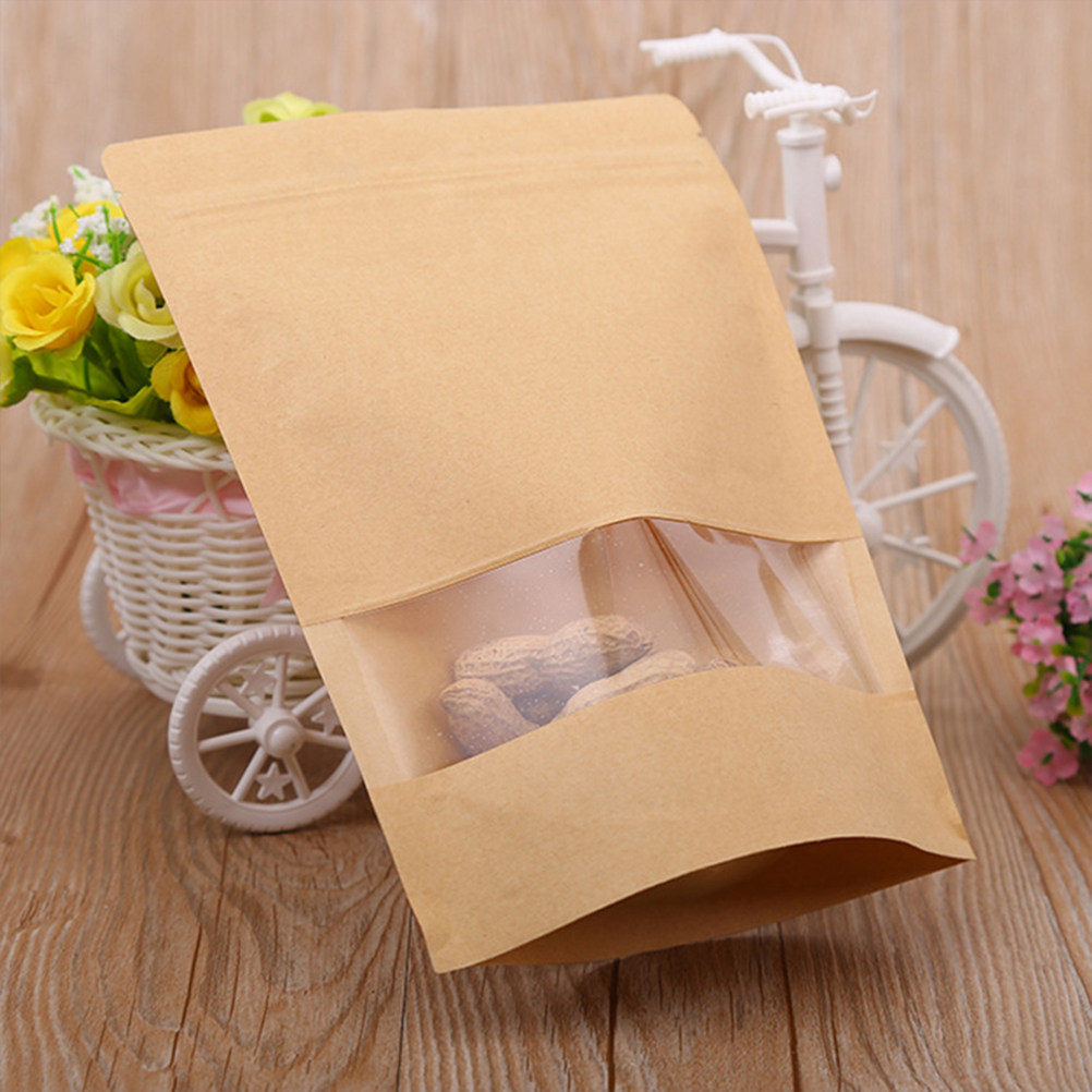 50Pcs Kraft Paper Zipper Seale - Food Storage Zipper ulasan dan harga