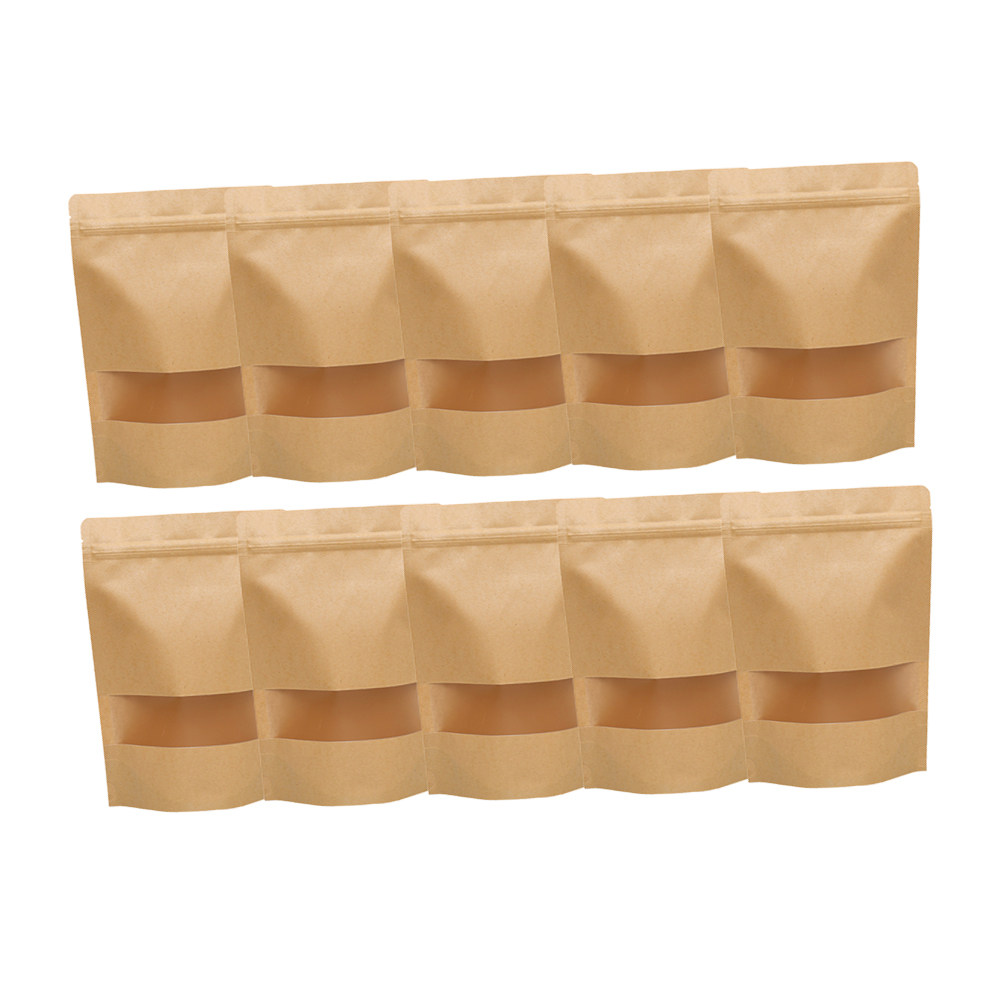 50Pcs Kraft Paper Zipper Seale - Food Storage Zipper ulasan dan harga
