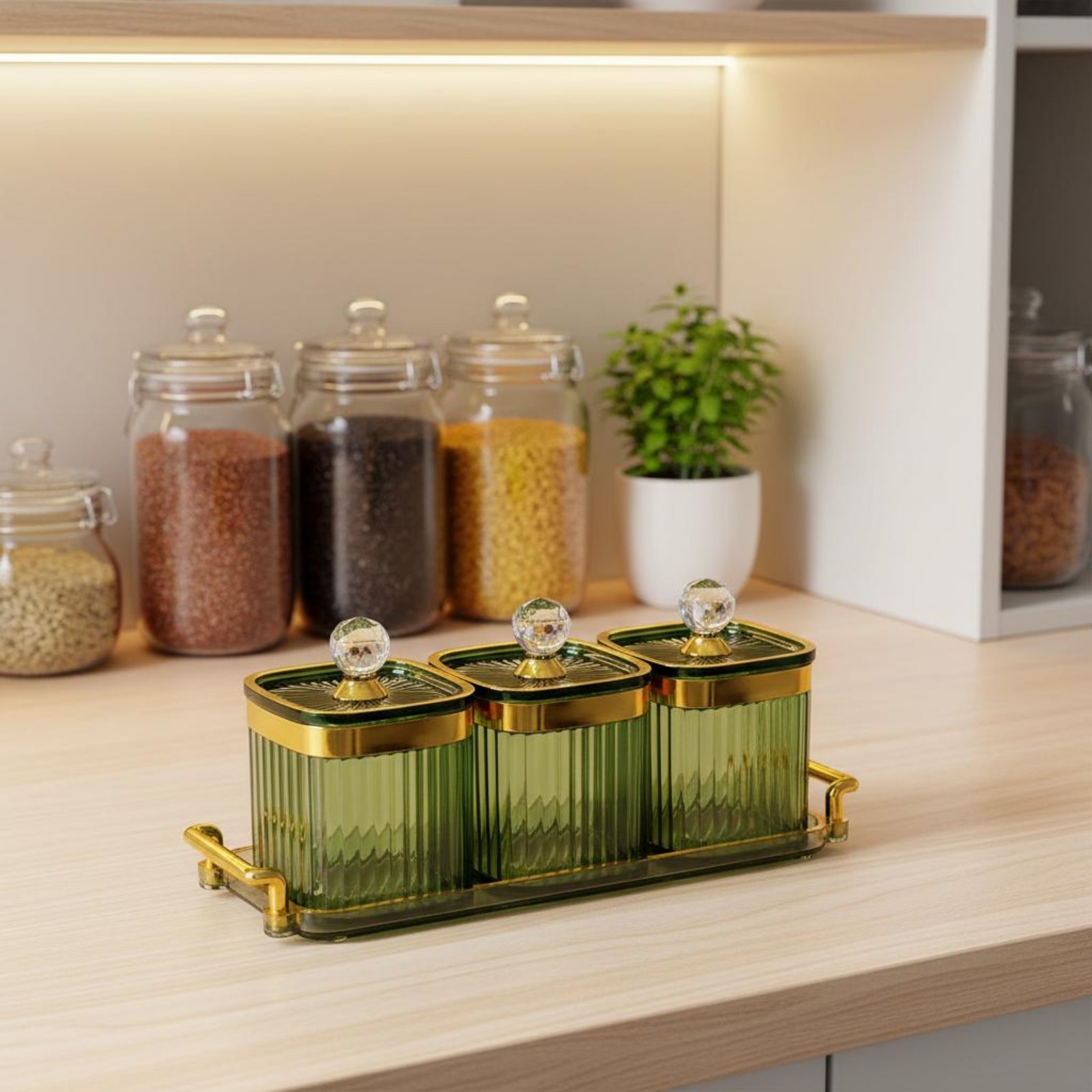 Decorative Snack Container Set - Food Storage Containers Set ulasan dan harga