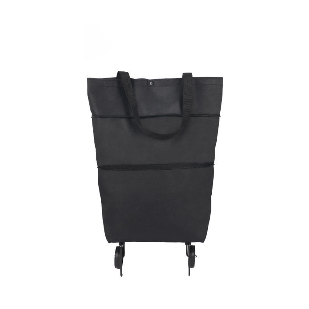 Folding Shopping Pull Cart Tro - Food Storage With Wheels ulasan dan harga