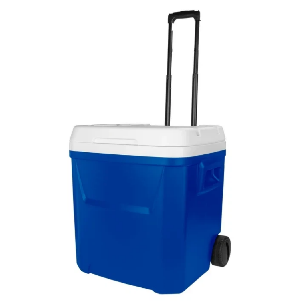 60 QT Blue Laguna Wheeled Hard - Food Storage With Wheels ulasan dan harga