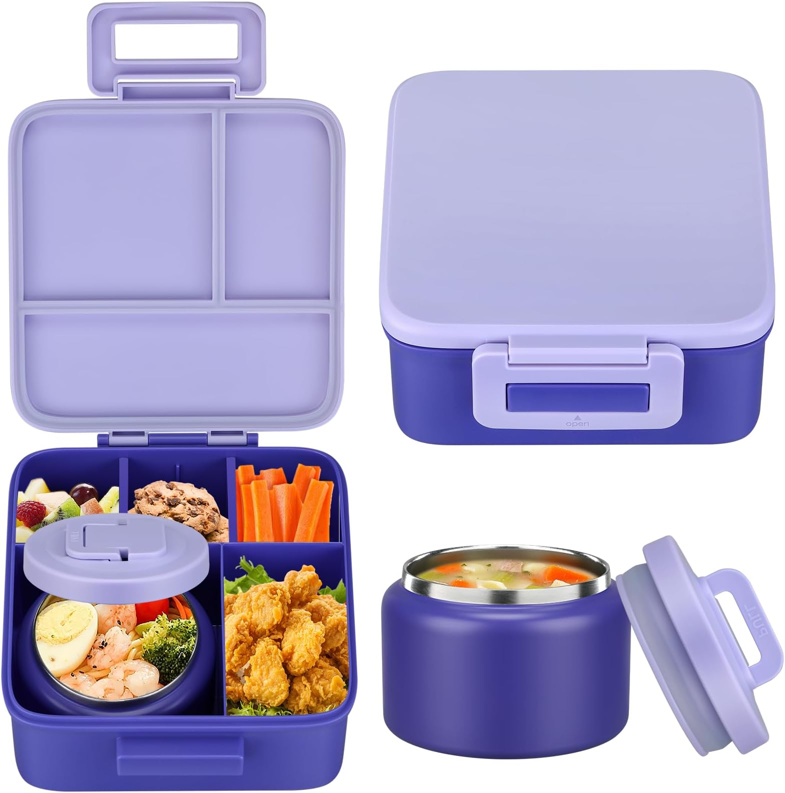 1 Set Bento Lunch Box for Kids - Food Storage Containers Set ulasan dan harga