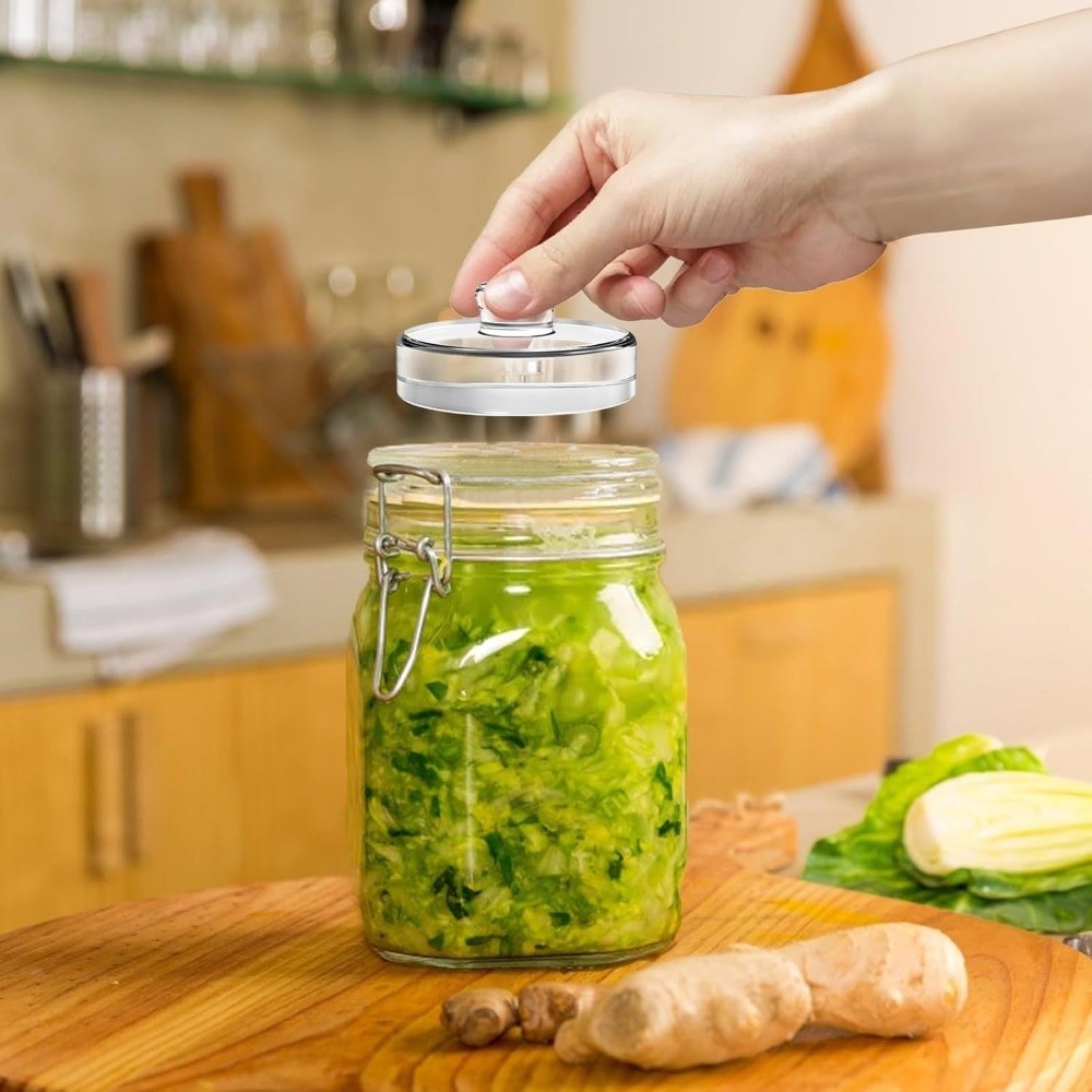 Fermented Glass Weights Clear  - Mason Jar Wide Mouth ulasan dan harga