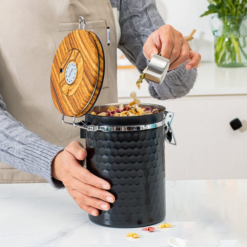Kitchen Stainless Steel Coffee - Food Storage Airtight ulasan dan harga
