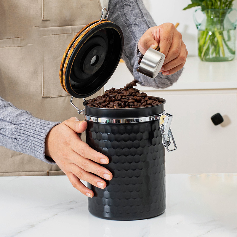 Kitchen Stainless Steel Coffee - Food Storage Airtight ulasan dan harga