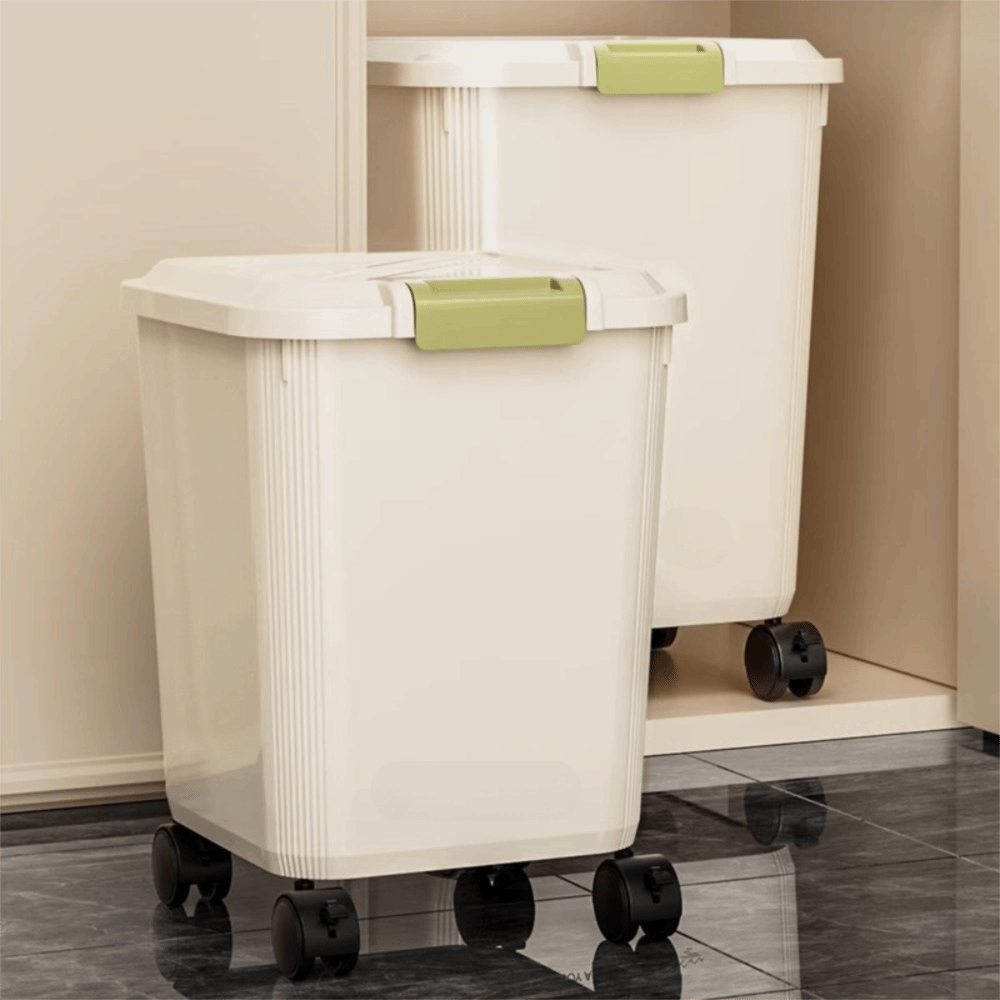 Insect Proof Rice Storage Box  - Food Storage With Wheels ulasan dan harga