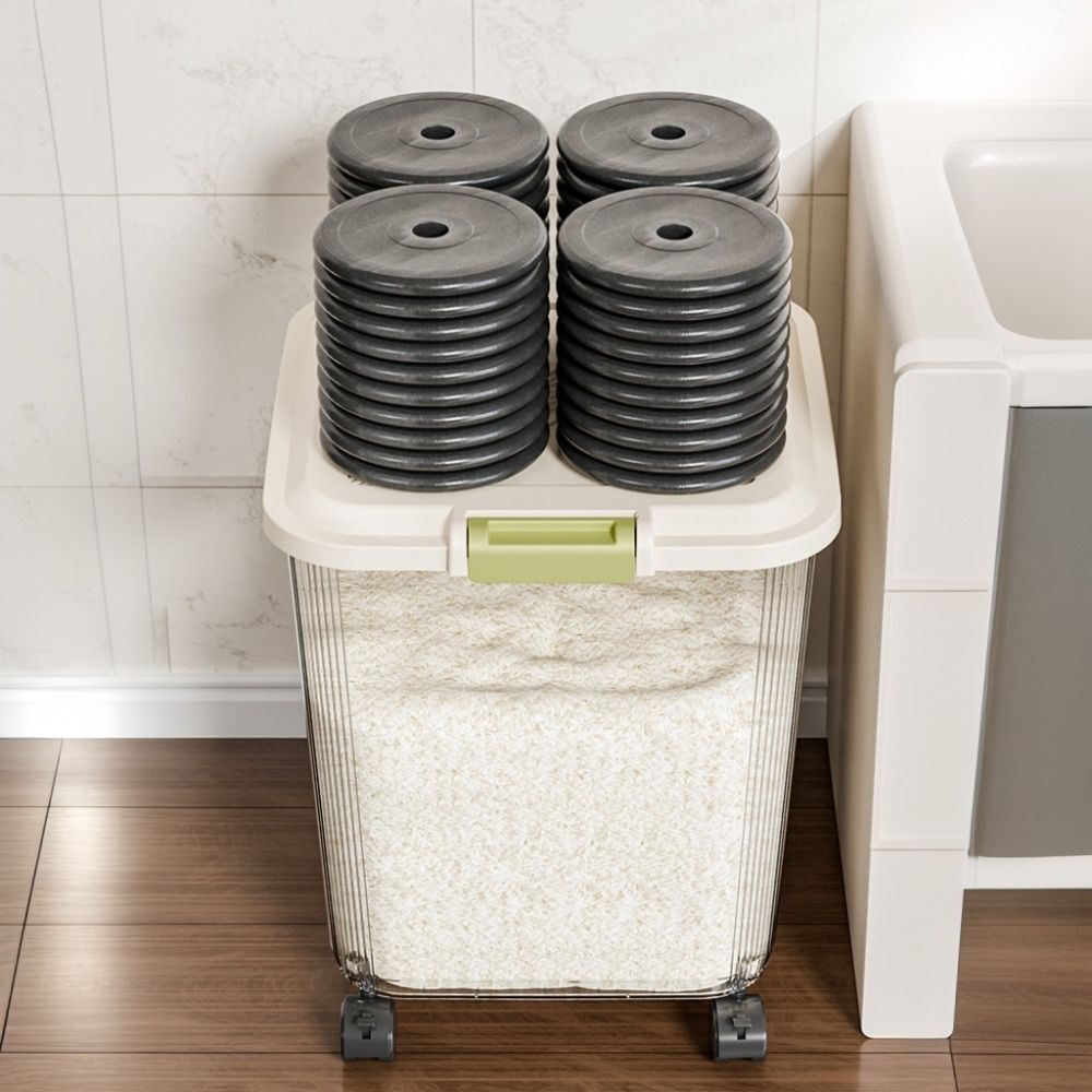 Insect Proof Rice Storage Box  - Food Storage With Wheels ulasan dan harga