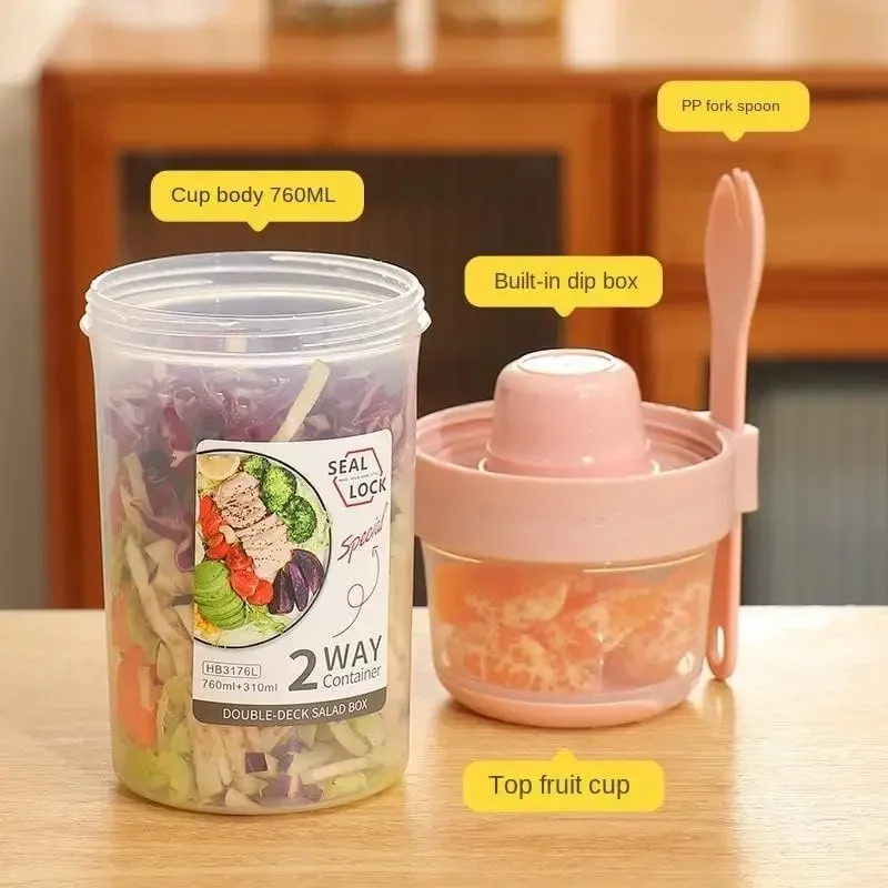 JUSTINLAU Portable Fitness Wei - Food Storage Tupperware ulasan dan harga