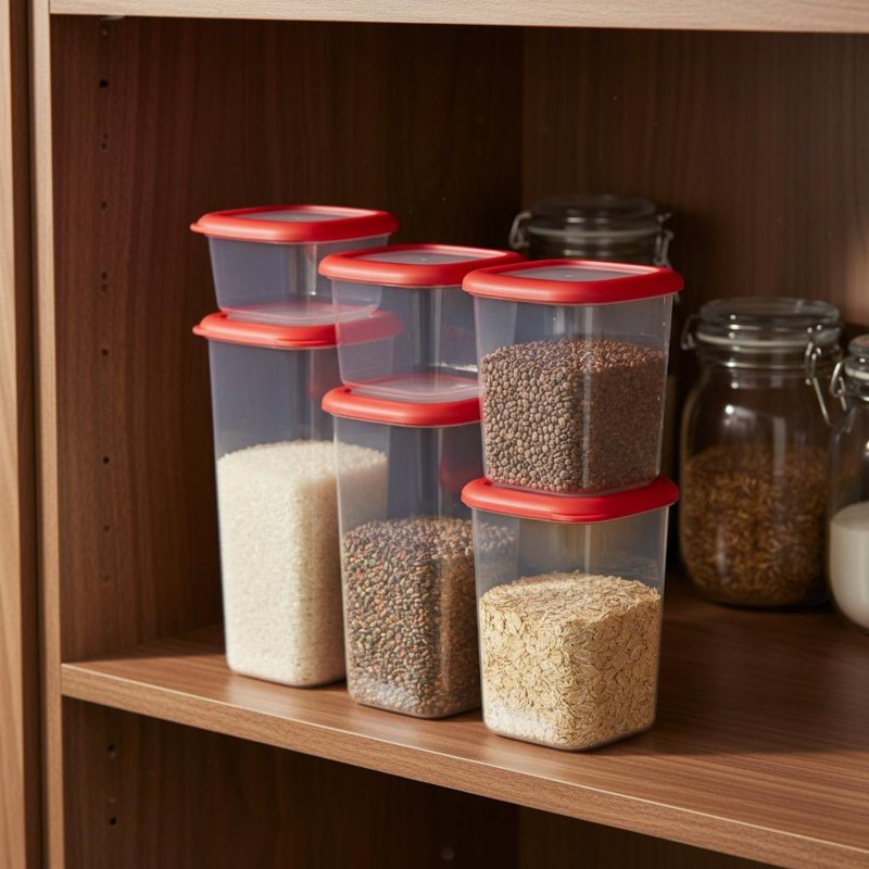 6 Pieces Airtight Food Storage - Food Storage Airtight ulasan dan harga