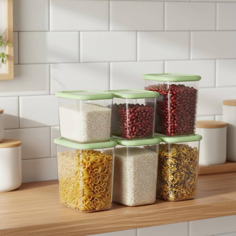 6 Pieces Airtight Food Storage - Food Storage Airtight ulasan dan harga
