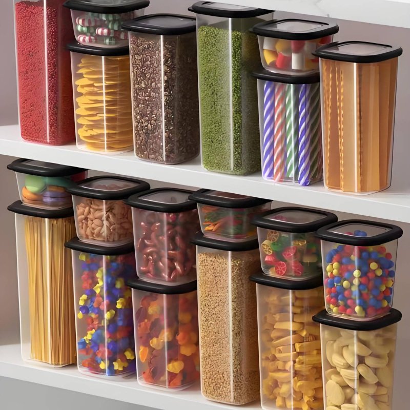 6 Pieces Airtight Food Storage - Food Storage Airtight ulasan dan harga