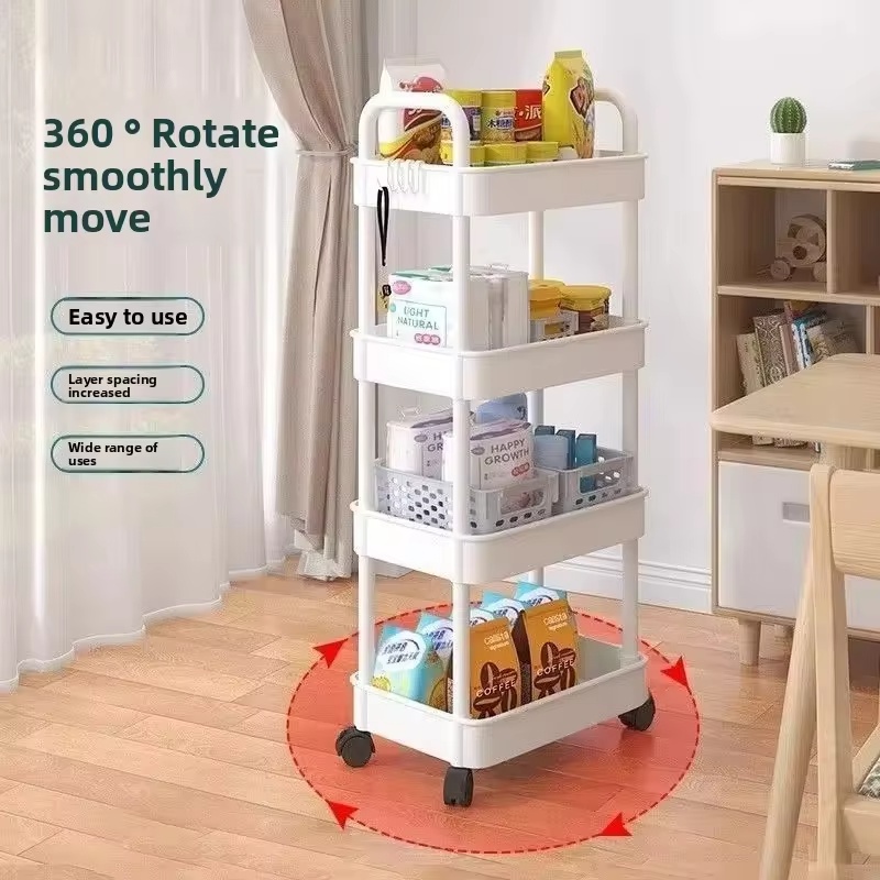 5-Tier Rolling Storage Cart wi - Food Storage With Wheels ulasan dan harga