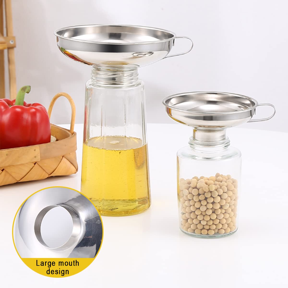Stainless Steel Funnel Canning - Mason Jar Wide Mouth ulasan dan harga