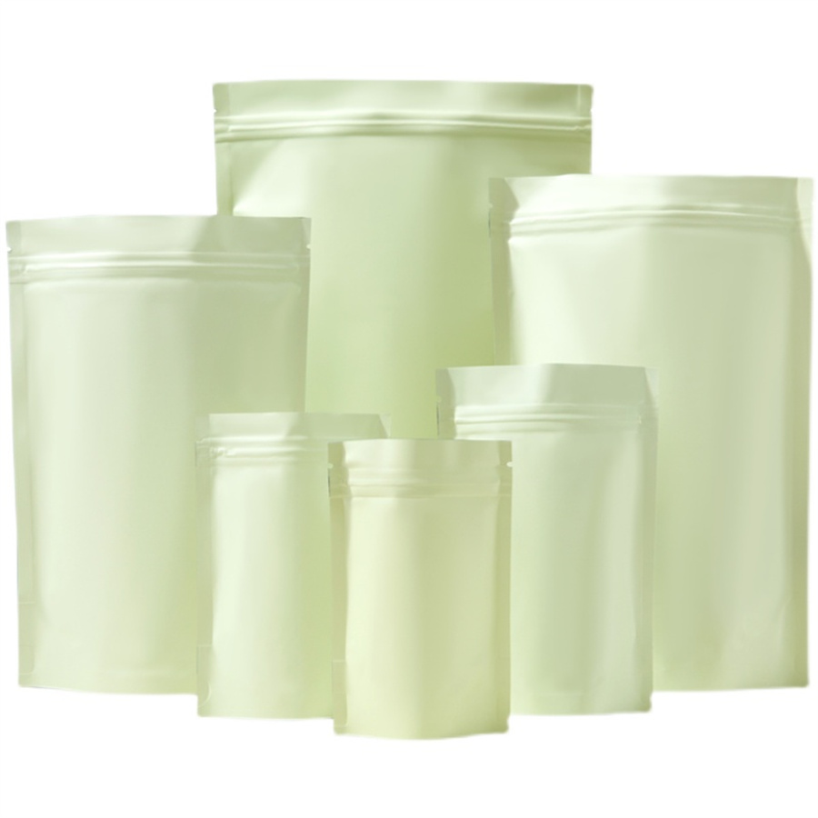 50/100PCS Matte Pale Yellow Zi - Food Storage Zipper ulasan dan harga