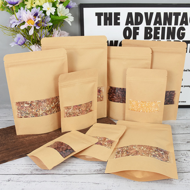 20/50pcs Kraft Paper Zip Lock  - Food Storage Zipper ulasan dan harga
